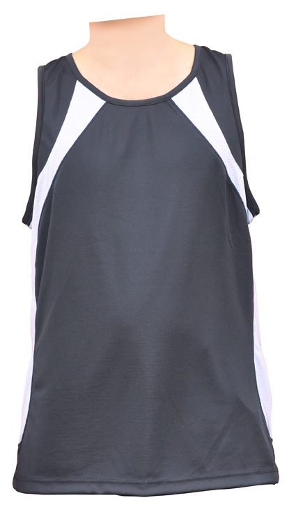 sportswear/t shirts/sprinter singlet/mens/TS73_BlackWhite